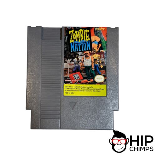 Nintendo NES Zombie Nation 1990 Tested Working Game Cartridge