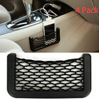4Pcs Car Interior Accessories Body Edge Black Elastic Net Storage Phone Holder (For: More than one vehicle)