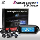8 Parking Sensors LCD Car Auto Backup Reverse Rear Radar System Alert Alarm Kit