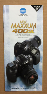 Minolta New Maxxum 400si 35mm Camera Brochure - Clean & In Very Good Condition