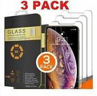 3-Pack For iPhone 11 Pro 8 7 6s Plus X Xs Max XR Tempered GLASS Screen Protector