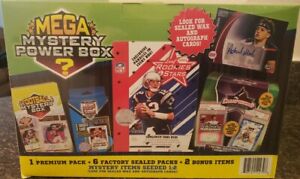 MEGA Mystery Power Box NFL Football 2023 NEW sealed MJ Holdings exclusive