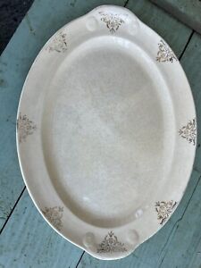 Beautifully Aged Ironstone Platter Antique