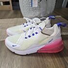 Nike Air Max 270 White Pink Volt Running Trainer Shoes DH0252-100 Women's Sz 8.5