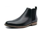 Jordi Gigo Leather Chelsea Boots for Men - Size 12M Black Slip On Dress Casual