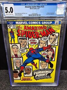 AMAZING SPIDER-MAN #121  CGC 5.0 DEATH of GWEN STACY 1973 GOBLIN FREE SHIPPING!