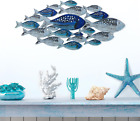 Metal Fish Wall Decor Handcrafted Fish Art Summer Metal Wall Sculpture Marine De