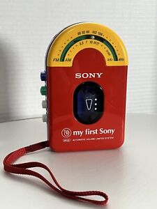New ListingMy First Sony AM FM cassette WM-F3010 Tested and works
