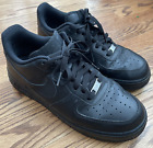 Nike Air Force 1 '07 Triple Black 315122-001 Size 9