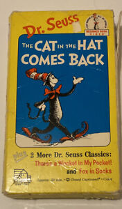 Dr. Suess The Cat in the Hat Comes Back (Random House, 1989) VHS tape G5