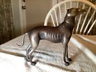 Vintage Bronze Greyhound Whippet Dog Sculpture Statue Art Deco Style ~8