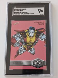 2020 2021 Marvel X-Men Metal Red PMG #117 Colossus High Series Card /100 - SGC 9