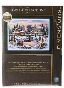 Dimensions Gold Collection Counted Cross Stitch Kit, Treasured Time Christmas 16