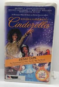 Disney Cinderella Whitney Houston VHS Tape  Clamshell Demo / Screener