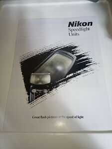 Rare Mint Original Nikon Speedlight Units Brochure English 1996 Printed in Japan