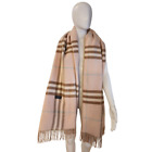 Burberry Scarf Oversized Reversible Shawl Cape with Pockets