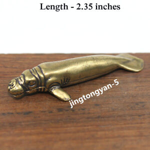 Brass Marine Animal Figurines Small Statue House Office Table Decoration Toys
