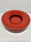 Danese Milano Italy 1964 Angelo Mangiarotti modernist ceramic Red ashtray 8