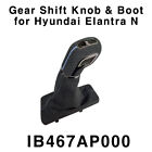 OEM N Line Alcantara Gear Shift lever Knob & Boot for Hyundai Elantra 2020-2024