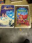 Lot Of Two Classic Disney VCR Movies The Little Mermaid And Aladdin