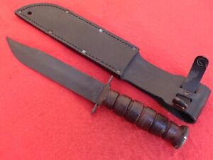 Case Bradford 1992 USMC leather fighting fixed blade knife