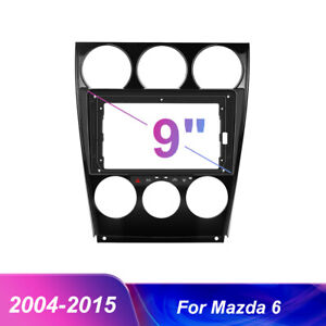 Fit 2004-2016 Mazda 6 Car Radio Fascia Dashboard DVD Frame Bezel Dash Kit 9 inch (For: 2006 Mazda 6)