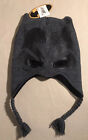 Batman - Mask Winter Hat With Flaps And Tassels Grey Black - DC Comics Joker