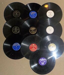 Lot of 20 - 1930s - 1950s JAZZ, Big Band Swing 78 RPM Records FREE SHIPPING