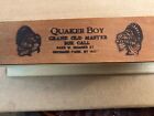 Vintage (Original) Quaker Boy Grand Old Master Turkey Wood Box Call MINT CLASSIC