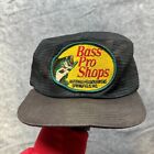 Bass Pro Shops Hat Mens OS Black Patch Mesh Trucker Snapback VTG K Brand Cap