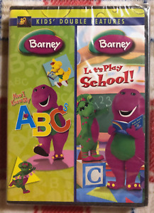 BARNEY: Now I Know My ABC's/Let's Play School! | Kids Double Feature | DVD, New