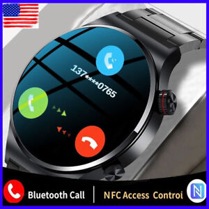 Smart Watch Men Waterproof Smartwatch Bluetooth Call for iPhone Android Samsung~