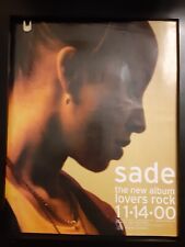 Sade Lovers Rock Rare Original Promo Poster Ad Framed!