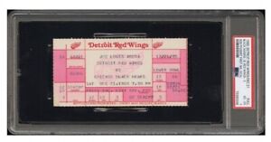 New Listing1985 Bob Probert First NHL Goal Full Ticket Detroit Red Wings 12/21/85  PSA 4