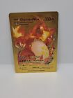 Rare Charizard VMAX 020 | High Quality Pokemon Gold Foil Fan Art Card