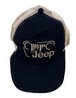 Jeep Trucker Hat Navy Blue Adjustable Mesh Snapback Baseball Hat Cap