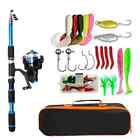 Fishing Rod and Reel Combo, With Tackle Box Fishing Lures Kit Set of 20 pcs