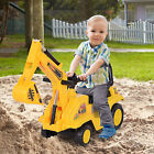 Ride On Excavator Digger Scooter Pulling Cart Pretend Play Construction Truck
