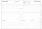 2024 Weekly & Monthly Planner Refill 5-1/2