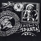 300 Movie Promo Shirt Adult Size XL Black Short Sleeve Graphic Logo Spartan RARE