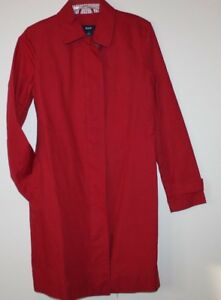 Gap NWOT Women's S 100% Cotton Red Trench Coat