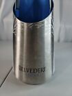 Belvedere Vodka Ice Bucket & Tong Set Bottle Chiller Tree Design Stainless Steel