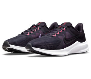 Women Nike Downshifter 11 Running Training Shoes Purple/Black/Pink CW3413-501