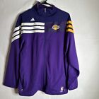 Adidas Los Angeles Lakers NBA Embroidered Track Jacket Size Large Purple White