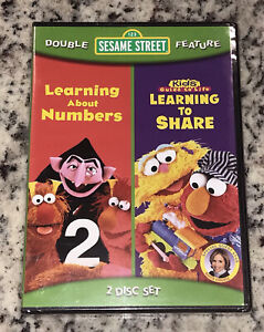 Sesame Street: Learning to Share/Learning About Numbers (DVD, 2008) 2-Disc New