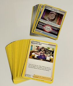 Pokemon TCG Trainer Card Bulk Lot - 100 Trainers + 10 Holo/Reverse Holo Trainers