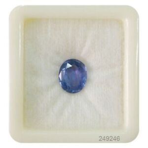 blue sapphire loose gemstone 2.90 CT Natural BLUE Flawless Sapphire CERTIFIED