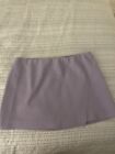 alice olivia 8 Skirt Lilac Mini Skirt  Lined Designer Perfect Zip Back Crepe