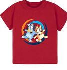 Bluey and Bingo Toddler Crew Neck Short Sleeve T-Shirt Customizable