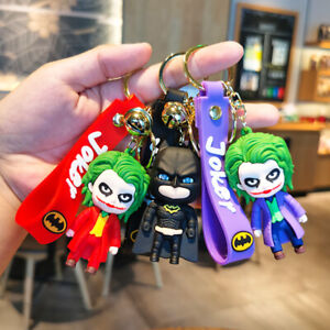 JOKER 3D Silicone Keychain Key Chain Ring Pendant Game New